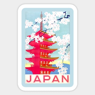 Vintage Travel Poster - Japan Sticker